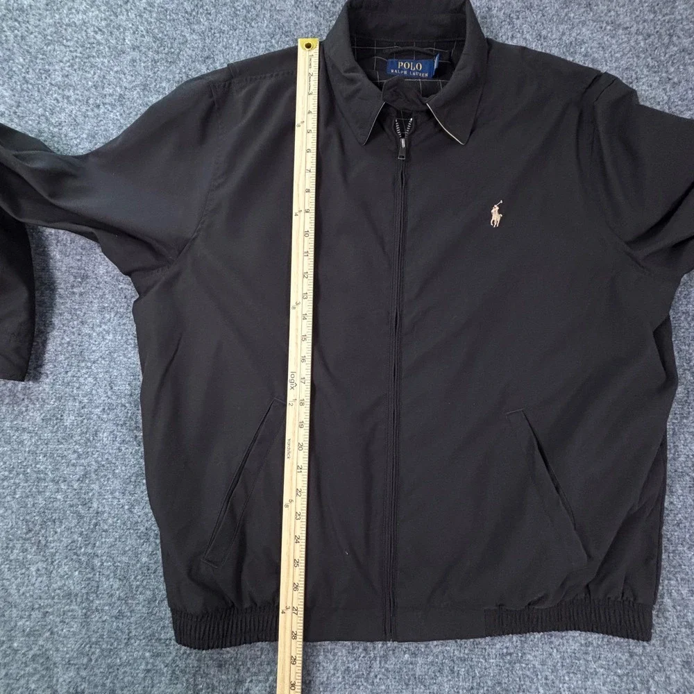 Polo Ralph Lauren Mens Bi-Swing Windbreaker Jacket Black XL NWT